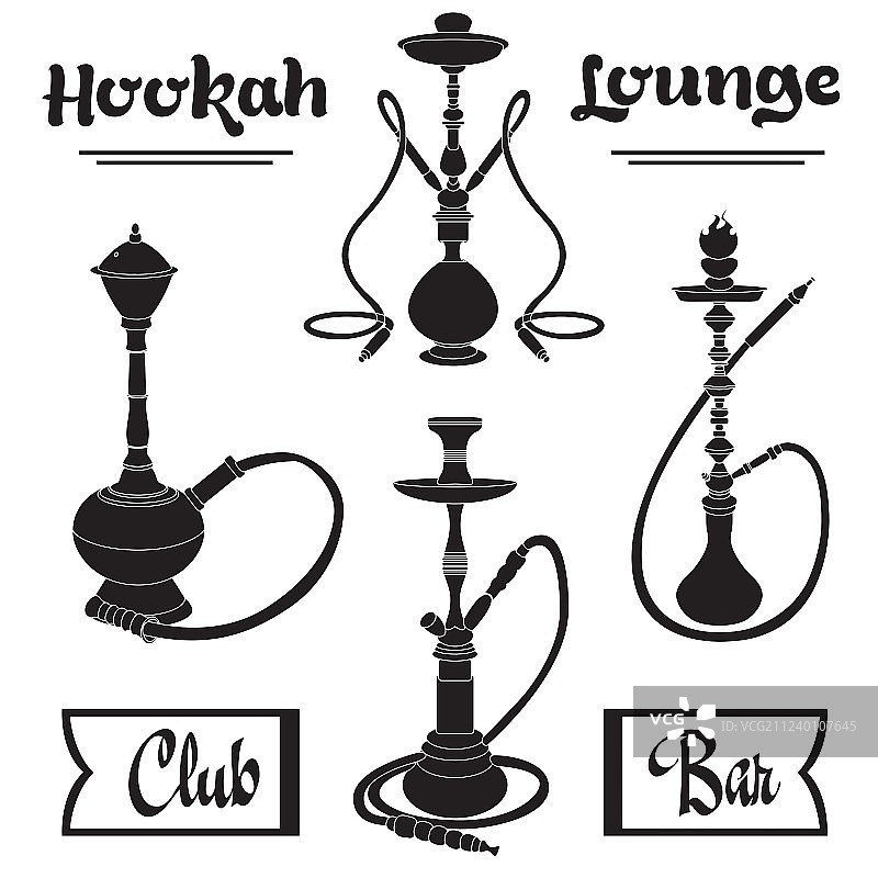 水烟标签合集图片素材