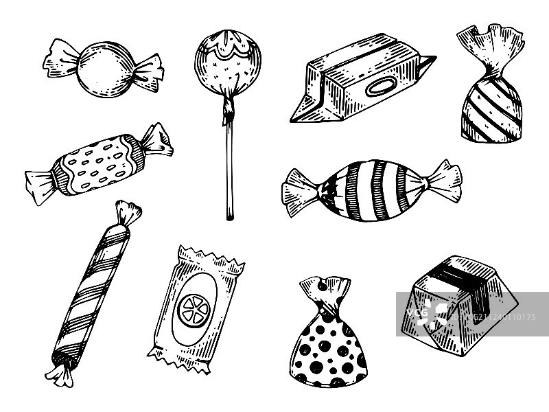 糖果雕刻图片素材