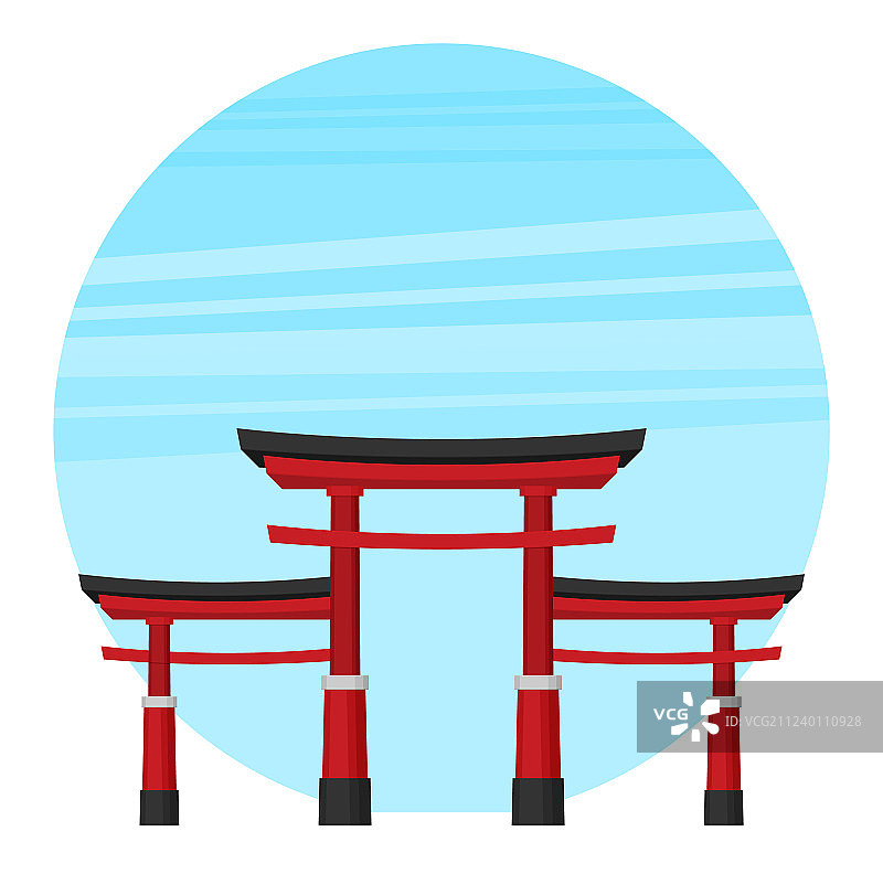 日本鸟居：传统象征图片素材