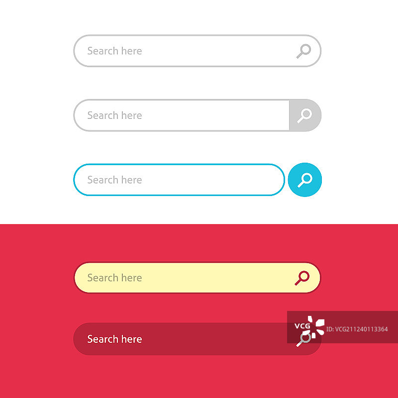 搜索框界面元素合集图片素材