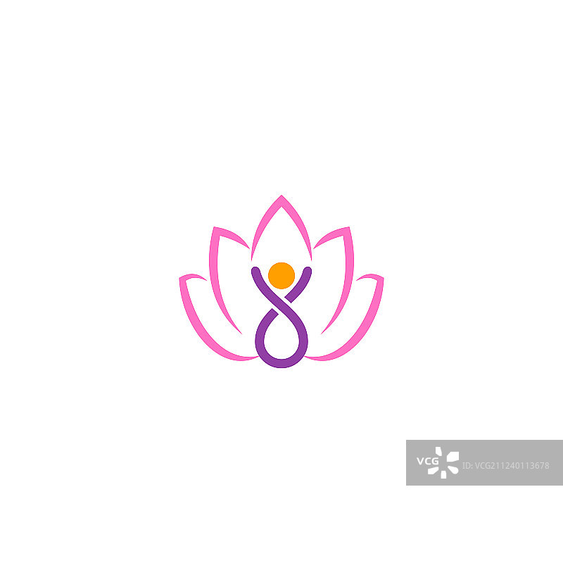 莲花瑜伽美容logo图片素材