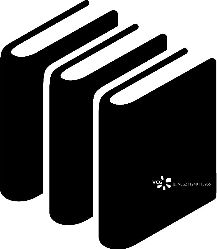 堆叠书籍扁平图标图片素材