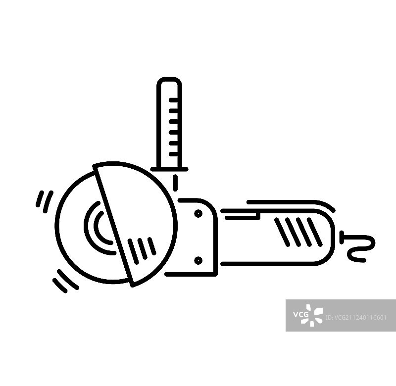 建筑和维修用工具线稿图片素材