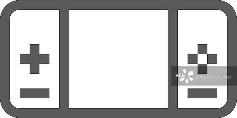 便携式游戏机线性图标图片素材