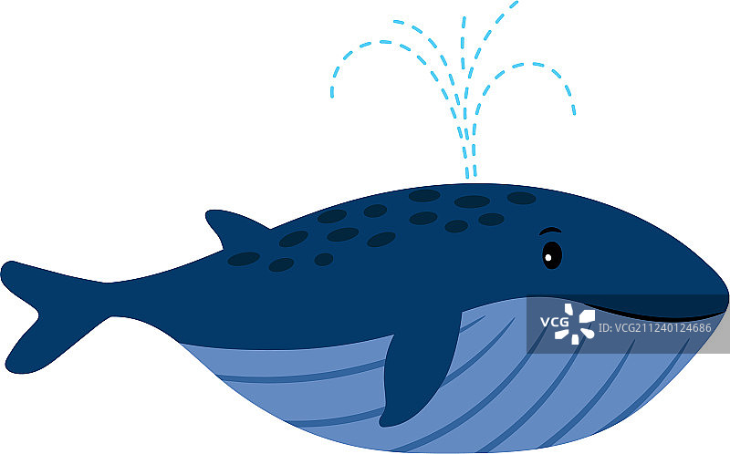 卡通游泳鲸鱼图片素材
