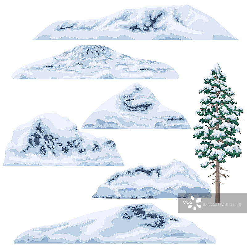 雪山山脉图片素材