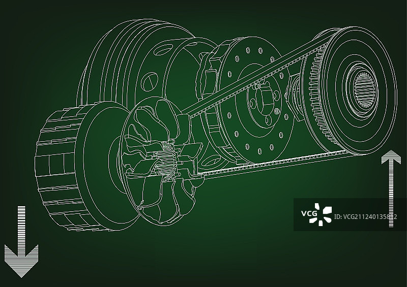 皮带齿轮图片素材