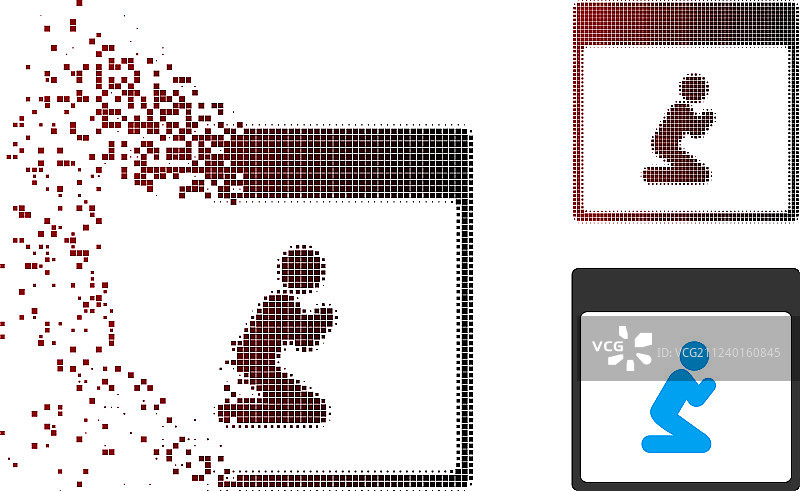 像素半色调祈祷日历页面图片素材