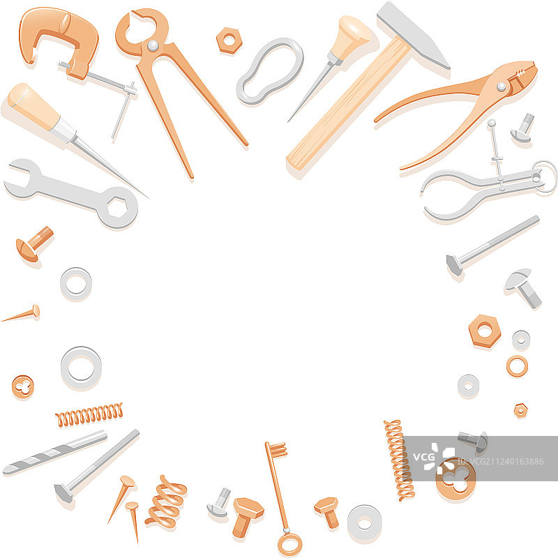 围成一圈的工具图片素材