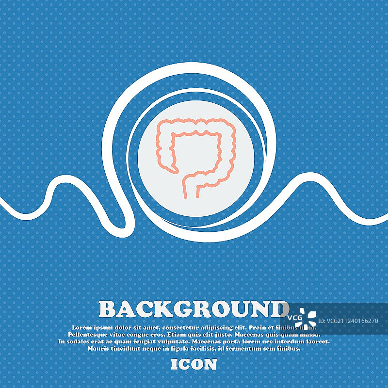 大肠标志蓝白抽象设计图片素材