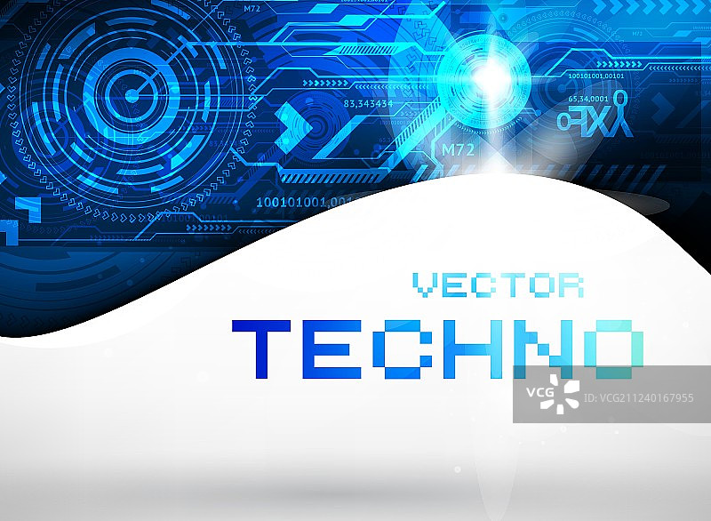 蓝色科技背景图片素材