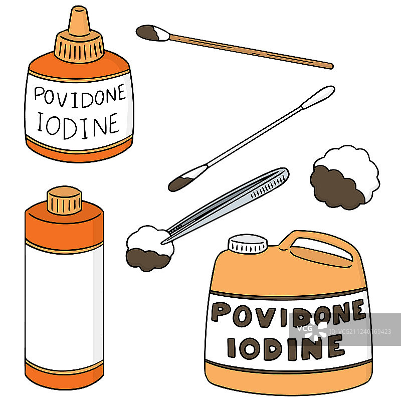 一组伤口敷料图片素材