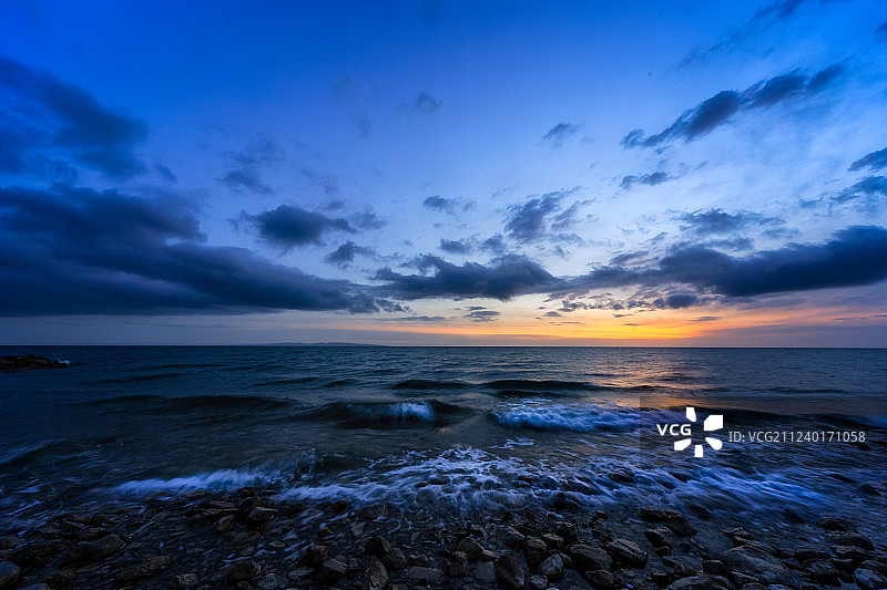 黑马河日出图片素材