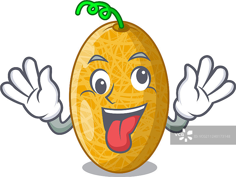 疯狂美味哈密瓜吉祥物图片素材