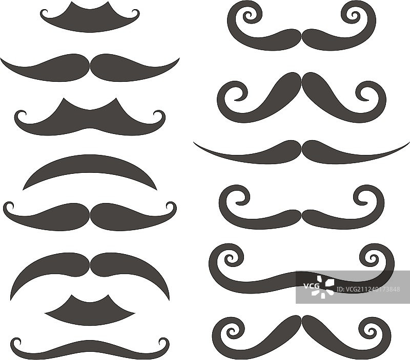 胡子轮廓图片素材
