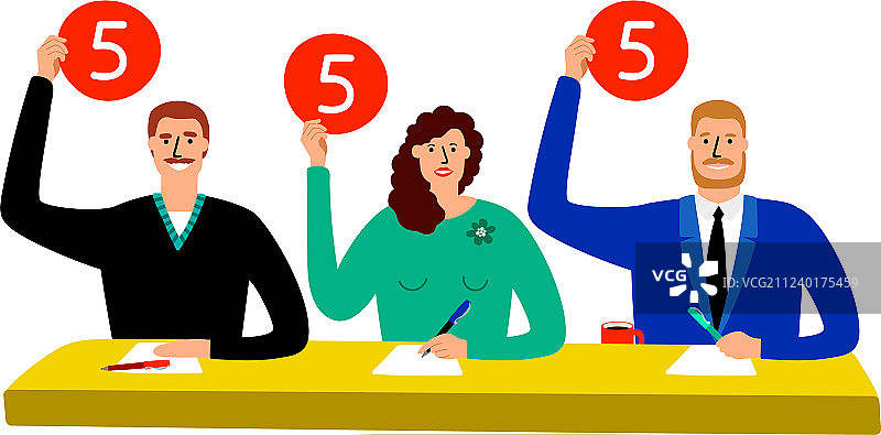 测验评审团评委小组席位图片素材