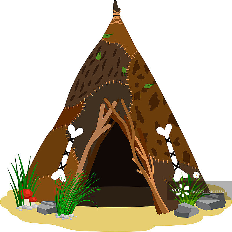 古代茅屋图片素材