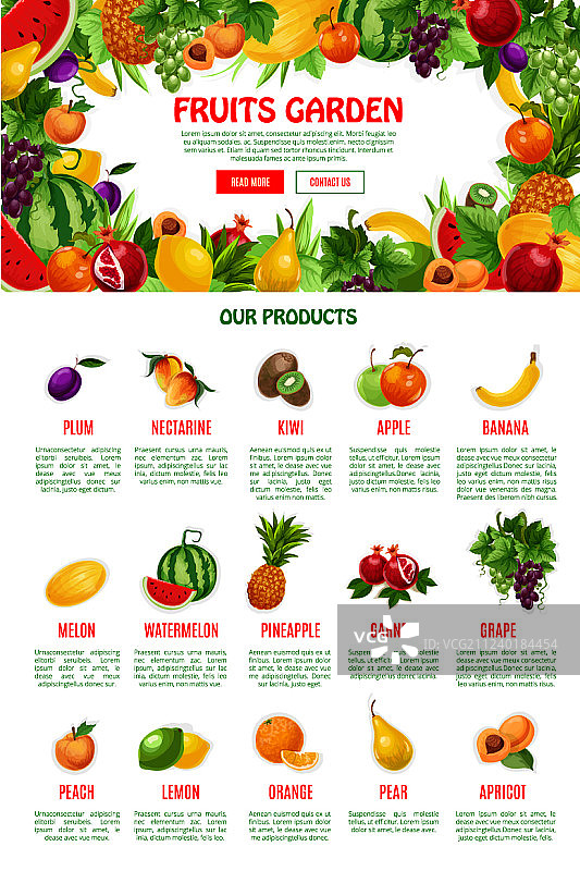 水果店或市场海报模板图片素材