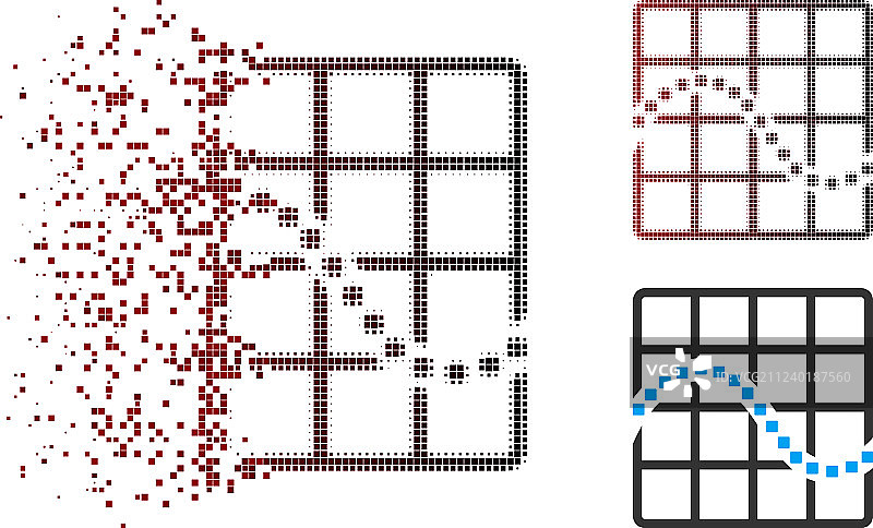 像素碎片半色调函数图表图标图片素材