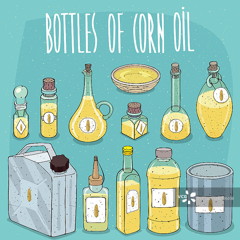 玉米油容器图片素材