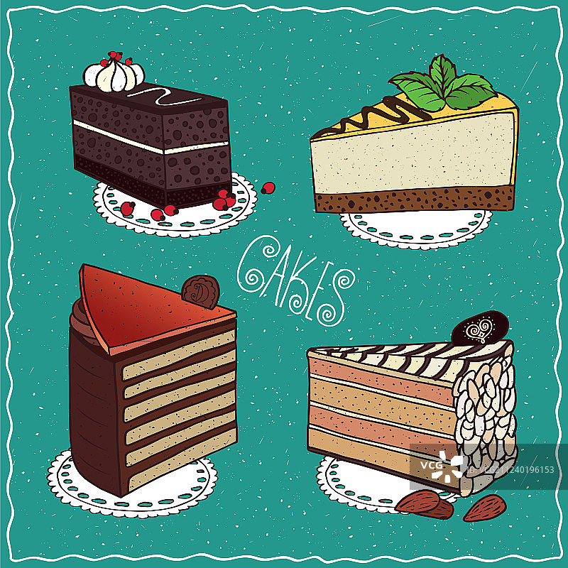 手工卡通蛋糕合集图片素材