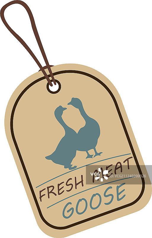 鹅肉标签绳图片素材