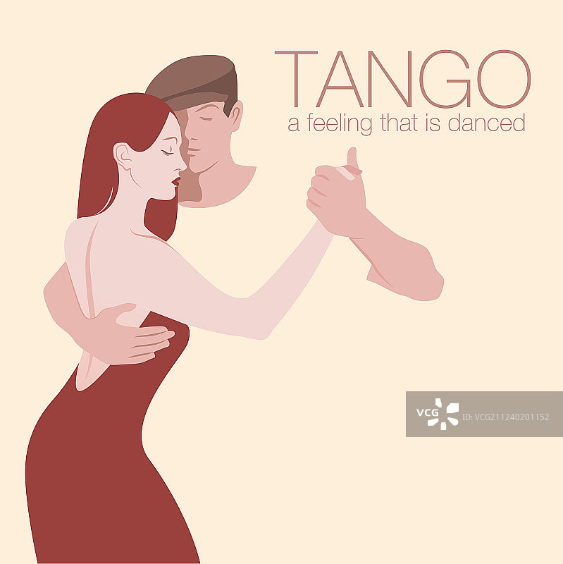 年轻夫妇跳探戈02图片素材