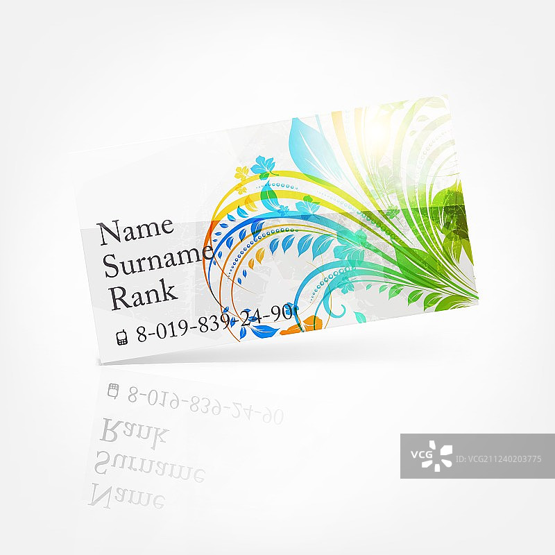 花卉名片图片素材