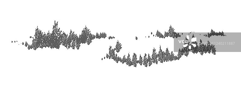 林地水平自然景观图片素材