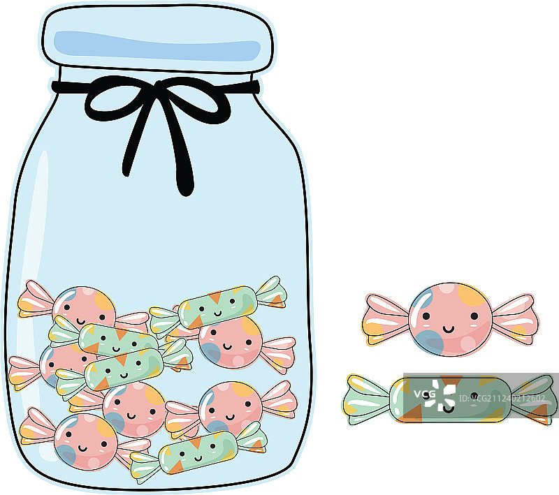 瓶装糖果图片素材
