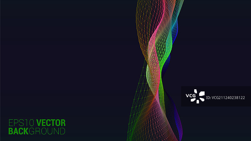 抽象未来主义数字景观图片素材