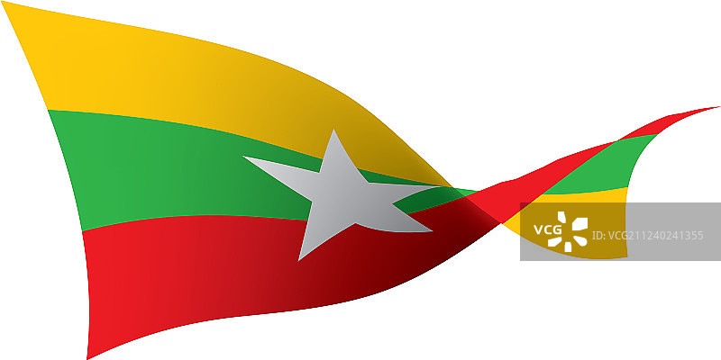 缅甸国旗图片素材