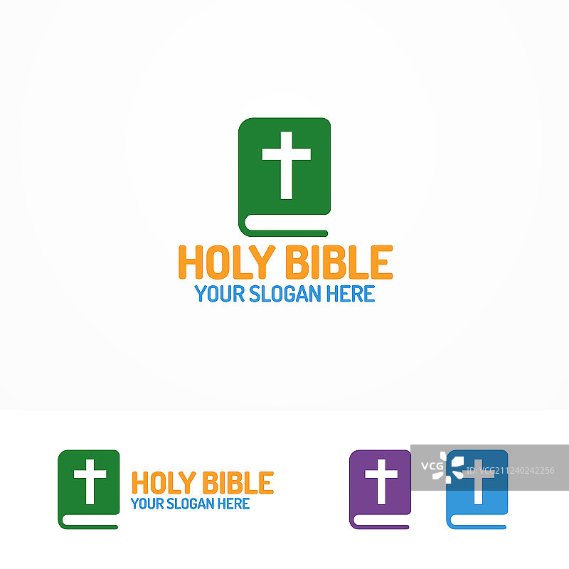 圣经书籍标志，不同颜色图片素材