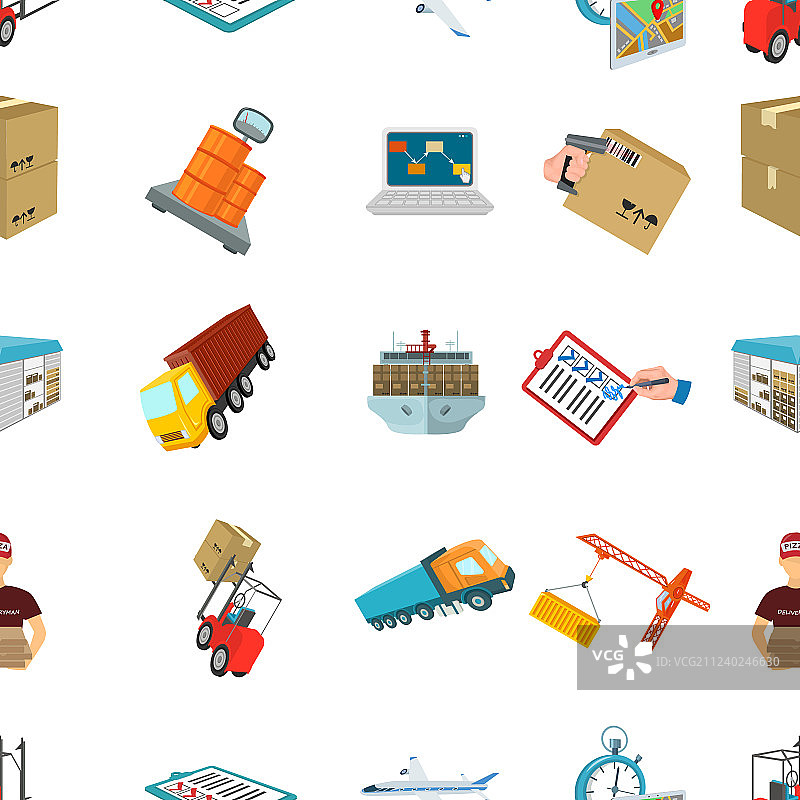 叉车、货物、文件等图片素材