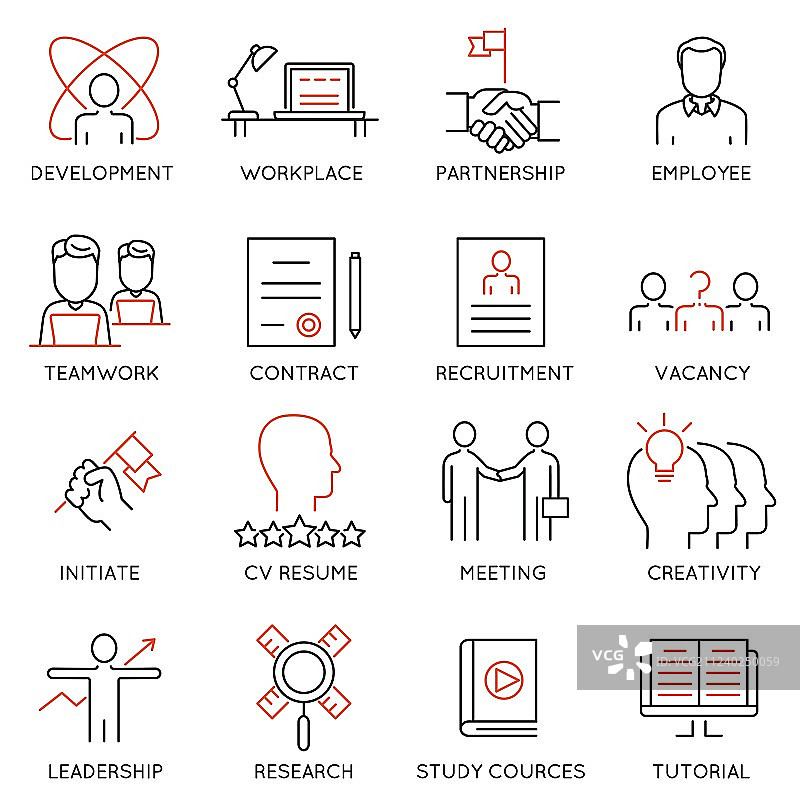 策略职业发展和业务流程-46图片素材