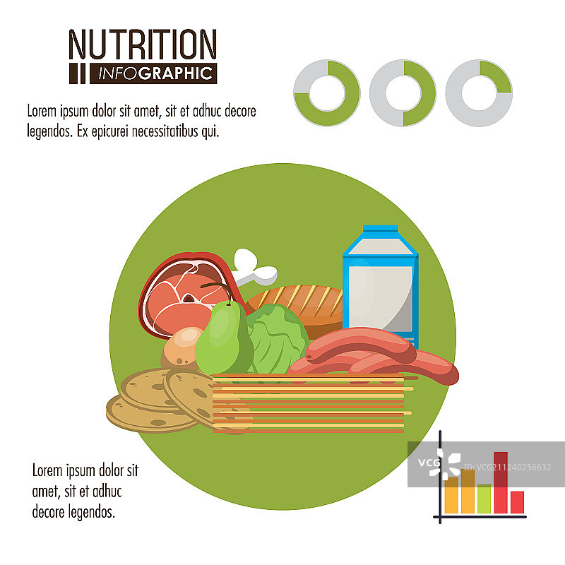 营养与食物信息图图片素材
