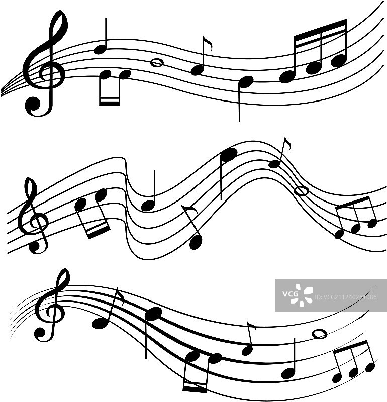 音乐符号的无缝设计图片素材