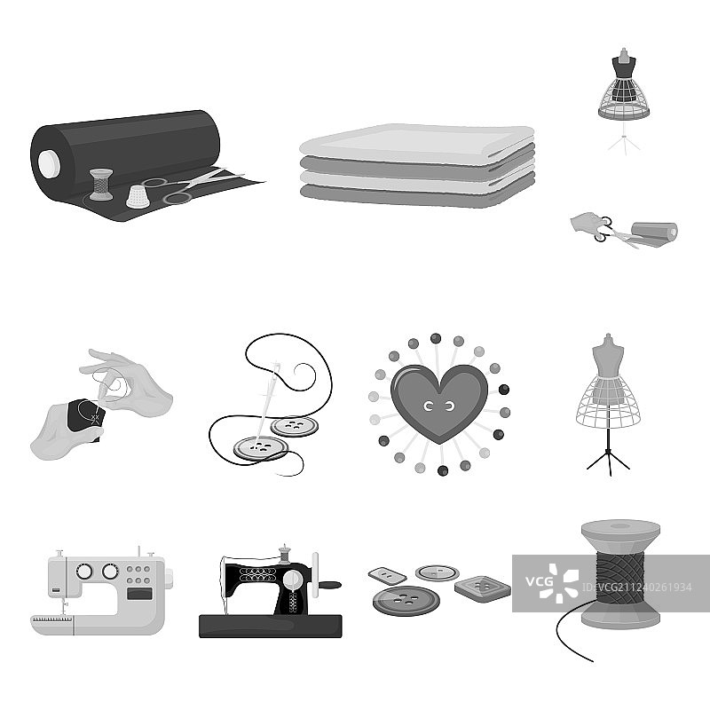 工作室和设备单色图标合集图片素材