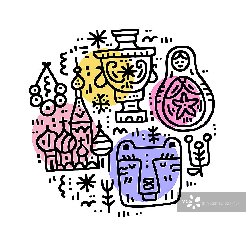 俄罗斯文化符号图片素材