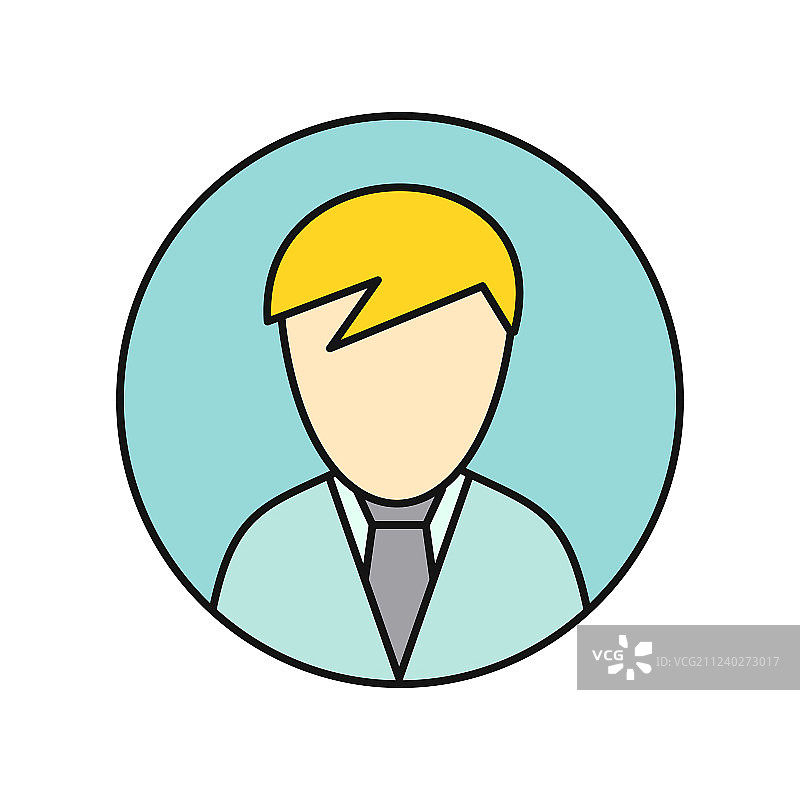 年轻男士个人头像图标图片素材