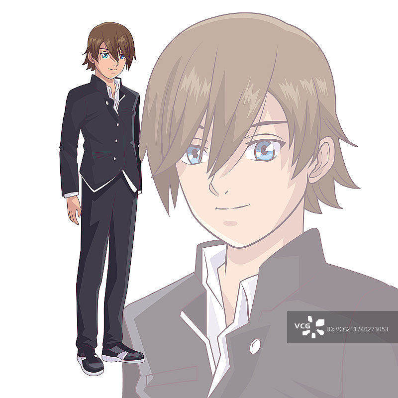 青年动漫图片素材