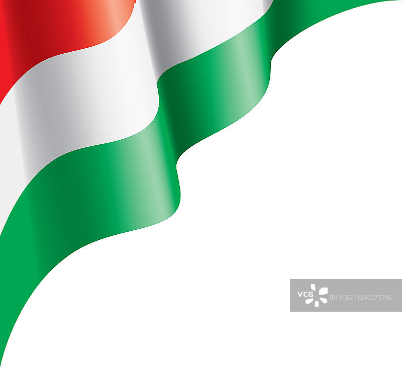 匈牙利国旗上有白色图片素材