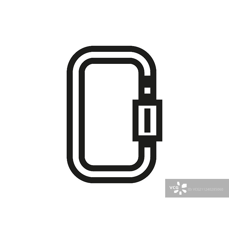 白色背景上的卡宾枪图标图片素材