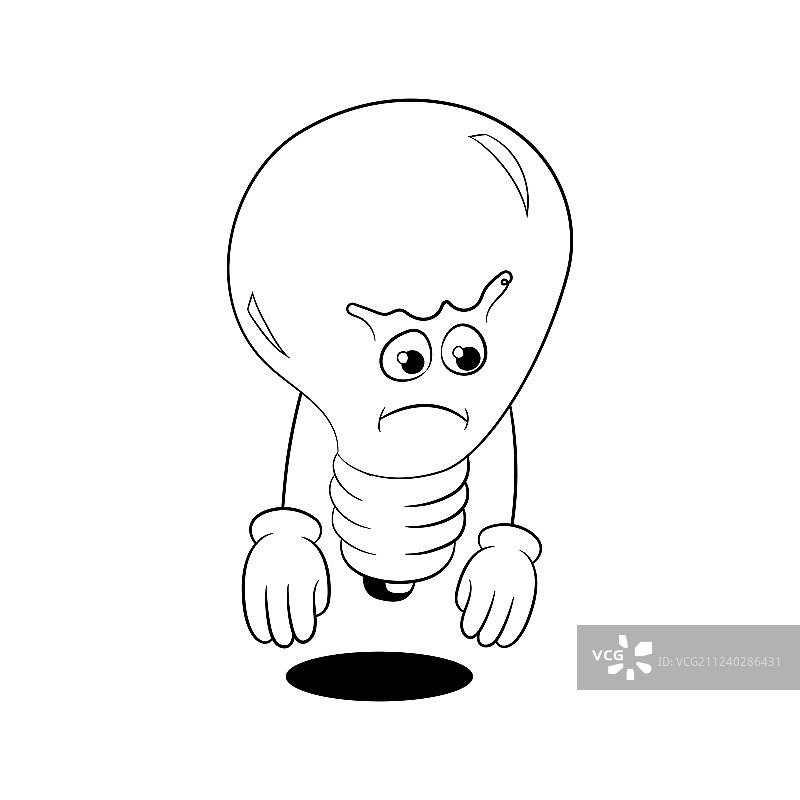 没有创意危机灯泡熄灭图片素材