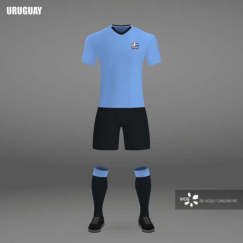 2018年乌拉圭足球套装图片素材