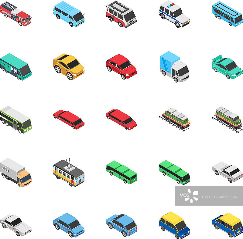 汽车扁平图标图片素材