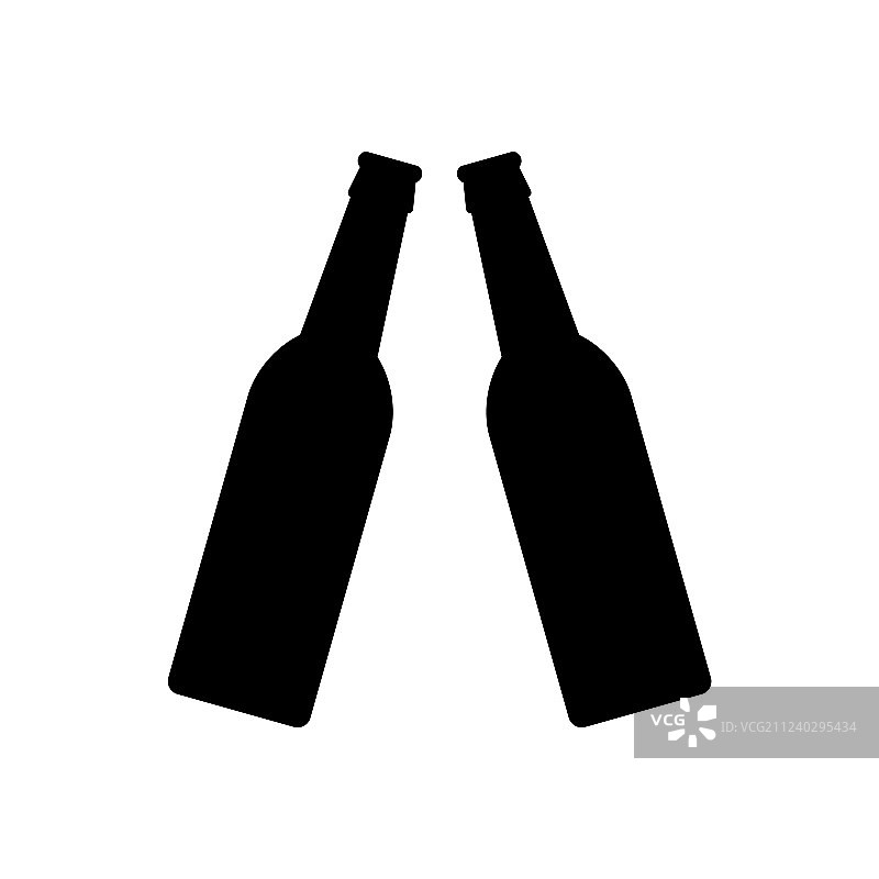 啤酒瓶图标图片素材