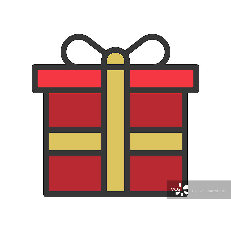 可爱的圣诞节和冬季礼品盒图片素材