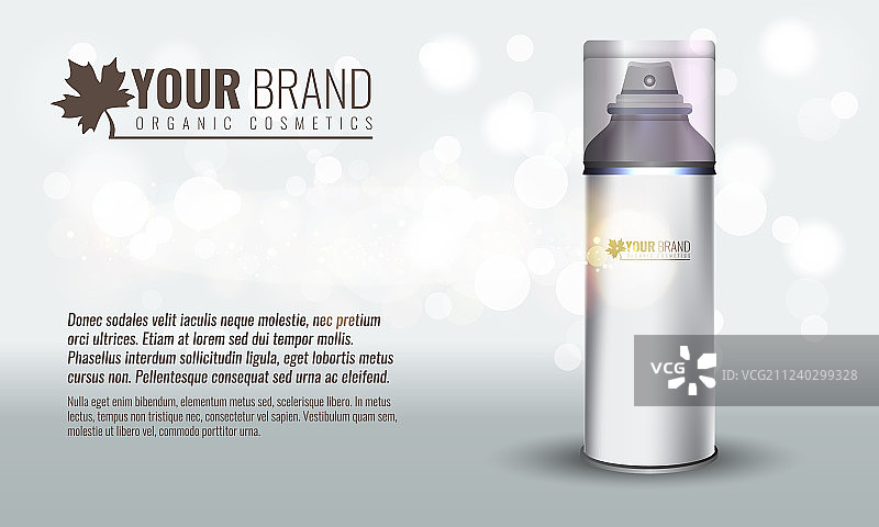 逼真化妆品瓶图片素材