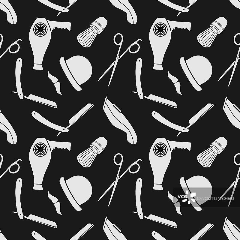 理发店背景无缝图案图片素材